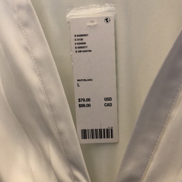 White Urban Outfitters Corseted Shirt Dress - Picture 4 of 4